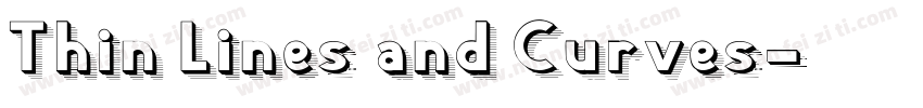 Thin Lines and Curves字体转换